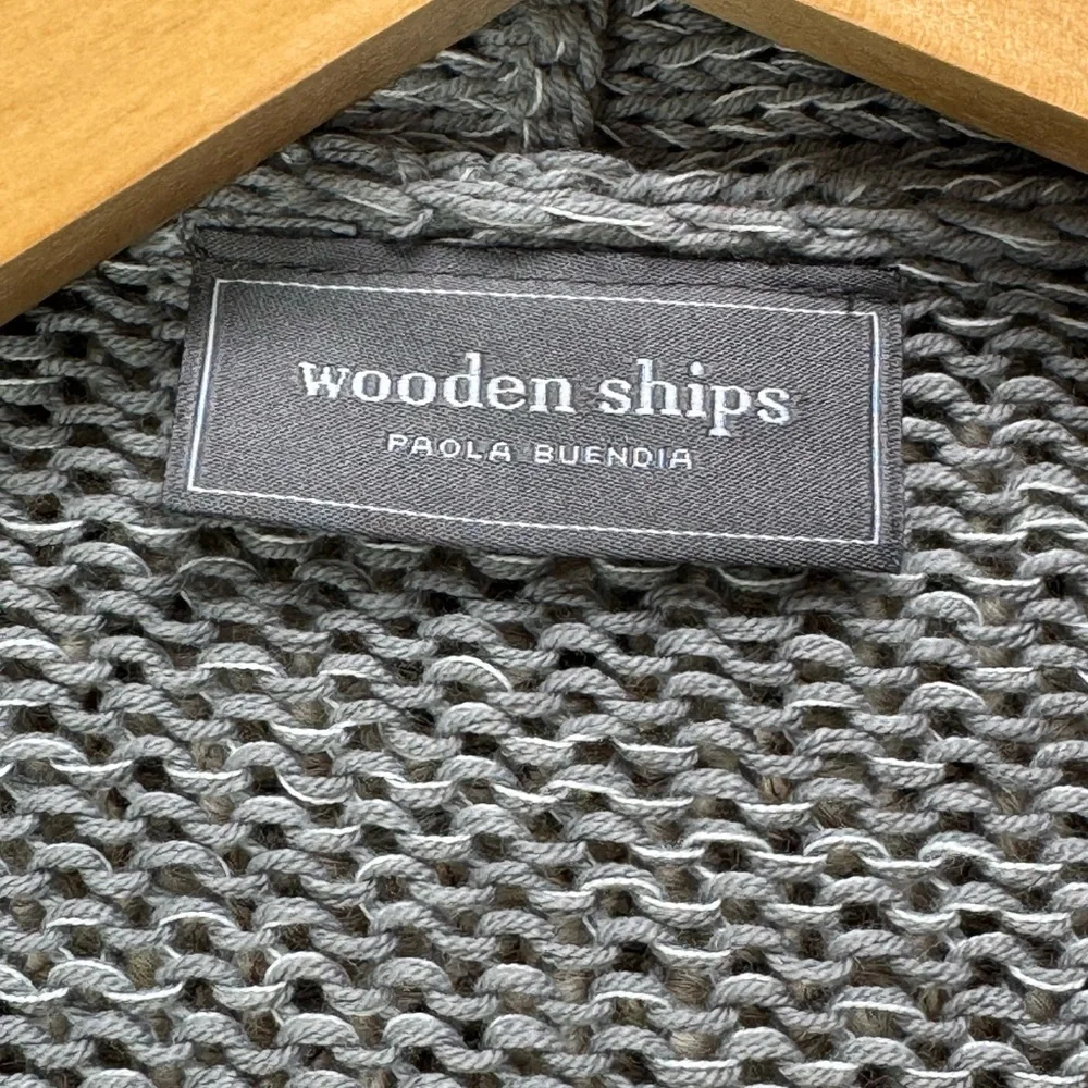 Wooden Ships Cotton Blend Open Cardigan size S/M